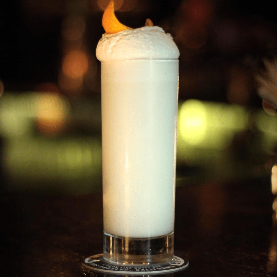 A foamy, decadent cocktail at LA's Normandie Club.
